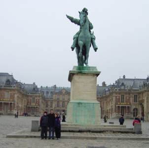 Joshua, David & Catherine at Versailles Palace