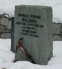 Gravestone of a climber